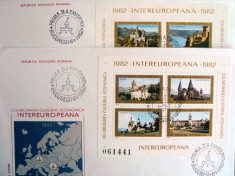 Lot 2 FDC-uri, Colaborarea Cultural Economica, 1982, prima zi. foto