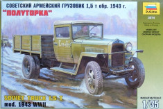 + Macheta 1/35 Zvezda 3574 - GAZ MM 1.5 Ton Truck - 1943 + foto