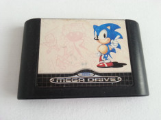 Caseta Sega Mega Drive 2 Sonic The Hedgehog joc consola discheta disketa foto