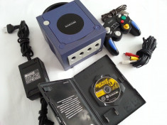 Nintendo Game Cube + joc Pac-Man + maneta + alimentator + cablu tv consola joc foto