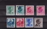 ROMANIA 1940 , LP 140 , CAROL II CULORI SCHIMBATE SERIE MNH, Nestampilat