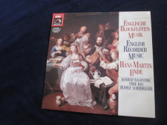 hans-martin linde/konrad ragosnig/pere ros-english recorder music_vinyl,germania foto