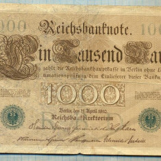 A1746 BANCNOTA-GERMANIA- 1000 MARK 21.4.1910-SERIA5640228 -starea care se vede