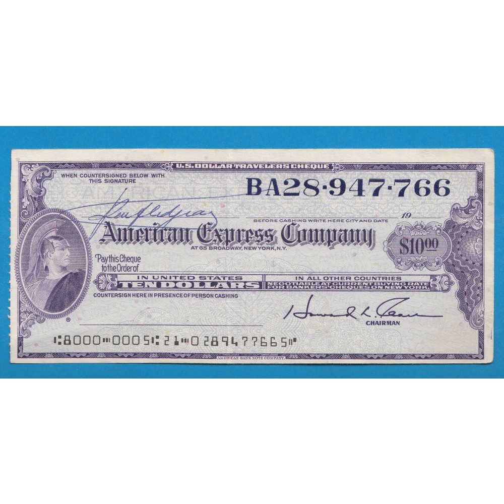 A2317 SUA America Bon 10 dollars