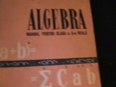 ALGEBRA- MANUAL PENTRU CLS-X-A REALA-285 PG A 4-ED- DID SI PEDAG./1959- foto