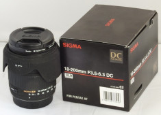 Obiectiv Sigma 18-200mm F3.5-6.3 DC PENTAX + filtru Kenko polarizare foto