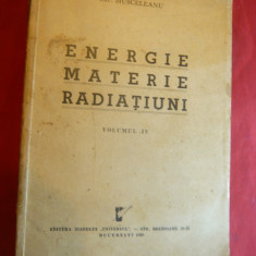 G.Musceleanu - Energie ,Materie ,Radiatiuni 1939 ,vol.4 ,autograful fiicei autor