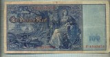 A1733 BANCNOTA-GERMANIA- 100 MARK -21.4.1910-SERIA4540476 -starea care se vede