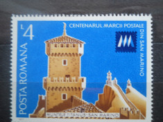 1977 LP 941 CENTENARUL MARCII POSTALE DIN SAN MARINO foto