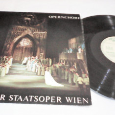 DISC VINIL LP DER CHOR DER STAATSOPER WIEN EUROSTAR CDS037 STARE FOARTE BUNA