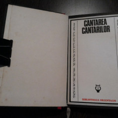 CANTAREA CANTARILOR - Editura Stiintifica si Enciclopedica, 1977, 133 p.