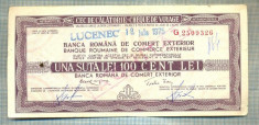 A1837 CEC DE CALATORIE -BRCE -100 LEI- 1975 -SERIA 2509326-starea se vede foto