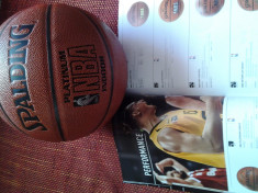 Minge Spalding piele originala NBA Platinum, nr.7 foto