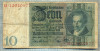 A1738 BANCNOTA-GERMANIA- 10 MARK -22.1.1929-SERIA22020577 -starea care se vede