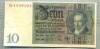 A1737 BANCNOTA-GERMANIA- 10 MARK -22.1.1929-SERIA15391031 -starea care se vede
