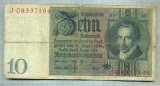 A1736 BANCNOTA-GERMANIA- 10 MARK -22.1.1929-SERIA08337194 -starea care se vede