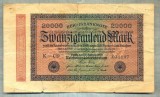 A1807 BANCNOTA-GERMANIA- 20000 MARK -20.2.1923-SERIA031107-starea care se vede