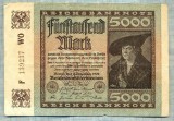 A1805 BANCNOTA-GERMANIA- 5000 MARK -2.12.1922-SERIA139237-starea care se vede