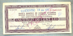 A1838 CEC DE CALATORIE -BRCE -100 LEI- 1975 -SERIA 2509328-starea se vede foto