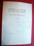 Studii si cercetari Istoria Artei - Seria Teatru ,Muzica ,Cinema 1977 ,autograf