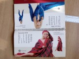 CALENDAR VECHI PENTRU BIROU , MODA 1976