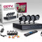 Sistem supraveghere CCTV de interior si exterior cu 4 camere HDMI, DVR, USB
