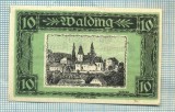 A1960 BANCNOTA NOTGELD- AUSTRIA-10 (HELLER) -1920-SERIA FARA-starea care se vede