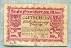 A1879 BANCNOTA NOTGELD- GERMANIA-25 PFENNIG-1.11.1919-SERIA FARA-starea se vede