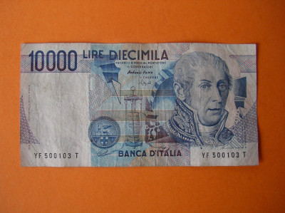 10000 LIRE ITALIA 1984 foto