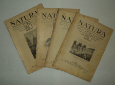 LOT 4 reviste Natura - 1927-1930 foto