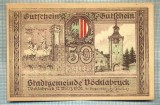 A1979 BANCNOTA NOTGELD- AUSTRIA-50 HELLER -1920-SERIA FARA-starea care se vede