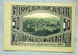 A1942 BANCNOTA NOTGELD- AUSTRIA-50 HELLER -1920-SERIA FARA-starea care se vede