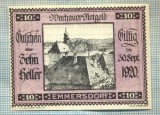 A1937 BANCNOTA NOTGELD- AUSTRIA-10 HELLER -1920-SERIA FARA-starea care se vede