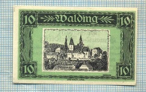 A1938 BANCNOTA NOTGELD- AUSTRIA-10 (HELLER) -1920-SERIA FARA-starea care se vede