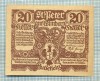 A1931 BANCNOTA NOTGELD- AUSTRIA-20 HELLER -1920-SERIA FARA-starea care se vede