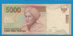 Indonezia 5000 rupiah 2001 aUNC foto