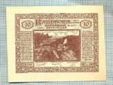 A1934 BANCNOTA NOTGELD- AUSTRIA-10 HELLER -1920-SERIA FARA-starea care se vede