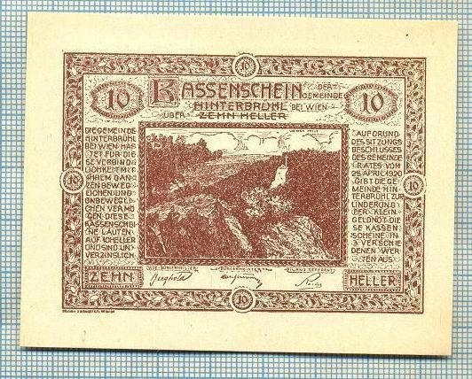 A1939 BANCNOTA NOTGELD- AUSTRIA-10 HELLER -1920-SERIA FARA-starea care se vede