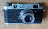 APARAT FOTO VINTAGE CU FILM FED 2 SERIE RARA ,CU HUSA ORIGINALA -FUNCTIONAL