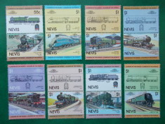Nevis 1983 locomotive, trenuri - serie nestampilata MNH foto