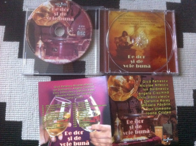 de dor si de voie buna cd disc selectii muzica usoara populara eurostar 2011 VG+ foto