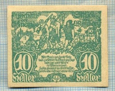 A1933 BANCNOTA NOTGELD- AUSTRIA-10 HELLER -1920-SERIA FARA-starea care se vede foto