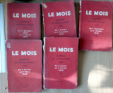 Cumpara ieftin LOT 5 CARTI LE MOIS SYNTHESE DE L ACTIVITE MONDIALE , ANII 30-40 , CU POZE