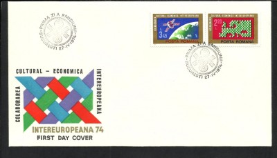 FDC ROMANIA 1974 C.C.E.I.74 foto