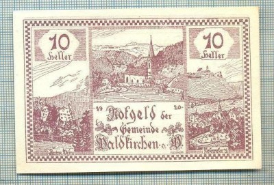 A1970 BANCNOTA NOTGELD- AUSTRIA-10 HELLER -1920-SERIA FARA-starea care se vede foto
