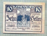 A1898 BANCNOTA NOTGELD- AUSTRIA-10 HELLER - 1920 -SERIA FARA -starea se vede