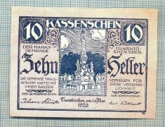A1898 BANCNOTA NOTGELD- AUSTRIA-10 HELLER - 1920 -SERIA FARA -starea se vede