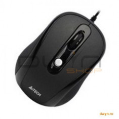 Mouse A4TECH N-600X-1 V-track Padless, USB, Buton GESTURE 8 functii, Black, cablu 150cm foto