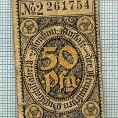 A1875 BANCNOTA NOTGELD -GERMANIA- 50 PFENNIG-ANUL?-SERIA 261754-starea se vede