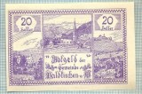 A1980 BANCNOTA NOTGELD- AUSTRIA-20 HELLER -1920-SERIA FARA-starea care se vede